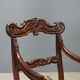 Antique Louis-Philippe armchair in walnut, Italy, 19th century.