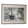 Tableau Aquarelle Scène Amoureux parc d'après Marcus Stone