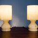 Paire de lampes en albâtre , vintage 1970
