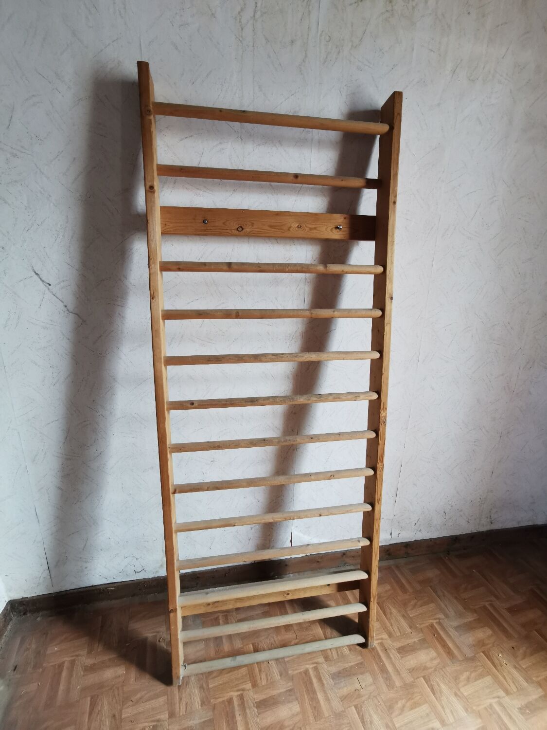 Vintage wooden gymnastics spaniel