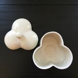 Porcelain clover sugar bowl
