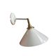 Applique murale en opaline blanche inclinable