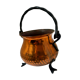 Copper cauldron on feet