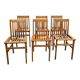 Set of 6 “Milano” model chairs by Aldo Rossi, Molteni edition.