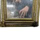 Wall cabinet / vintage mirror in gilded brass