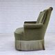 Canapé 2 places danois en velours vert et hêtre, années 1960