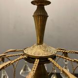 Vintage drop pendant in crystal, 1950s