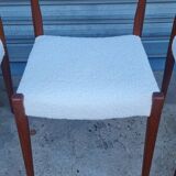 Set of 4 Scandinavian teak chairs