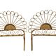 Bamboo and rattan headboard, handcrafted on the Côte d'Azur, 1960