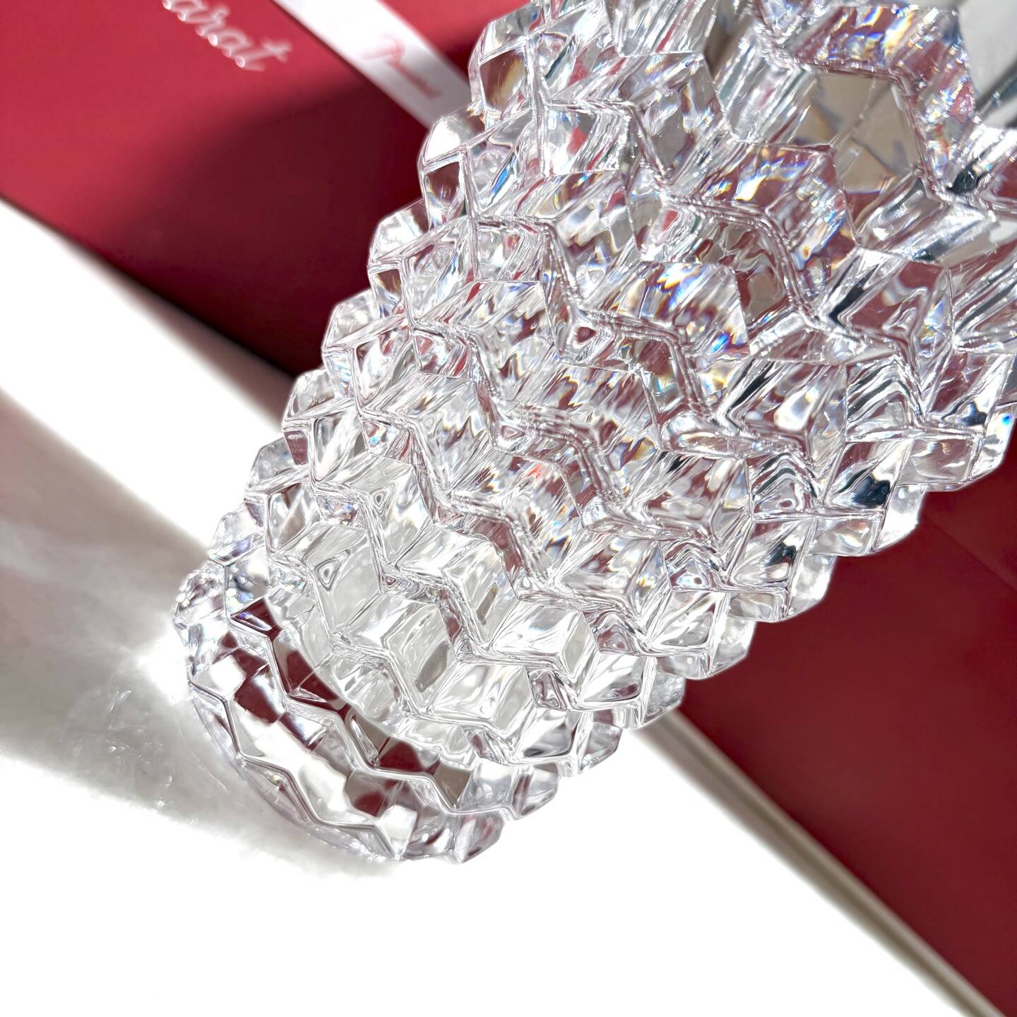 Baccarat Crystal Zig Zag Vase (25cm)