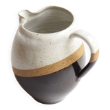 Tricolor stoneware pitcher