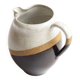 Tricolor stoneware pitcher