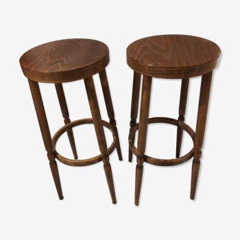 Pair of vintage bar Baumann stools 1970s