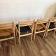 Set of 4 ribbed fabric chairs