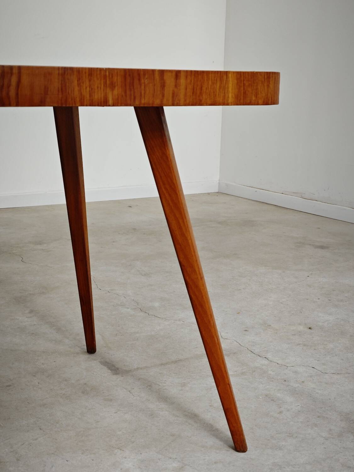 Cesky Nabytek wooden side table, former Czechoslovakia 1960