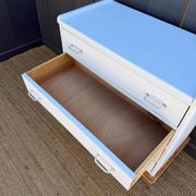 Compass leg chest of drawers
