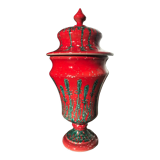 Vintage Italian ceramic lidded vase