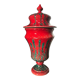 Vase à couvercle en céramique Italienne vintage