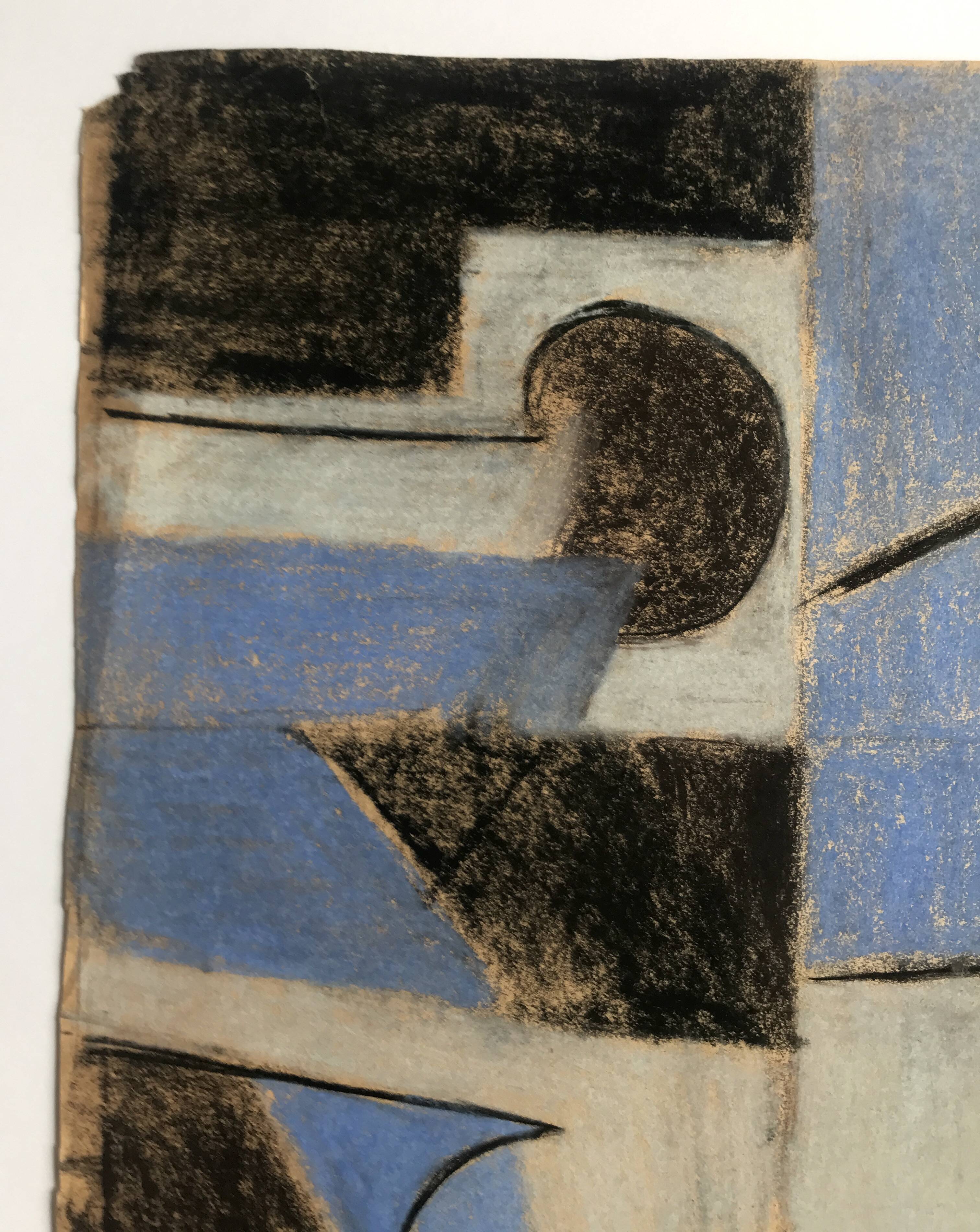 Heide lindecke, untitled, circa 1960-70. mixed media in colors on p