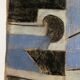 Heide lindecke, untitled, circa 1960-70. mixed media in colors on p