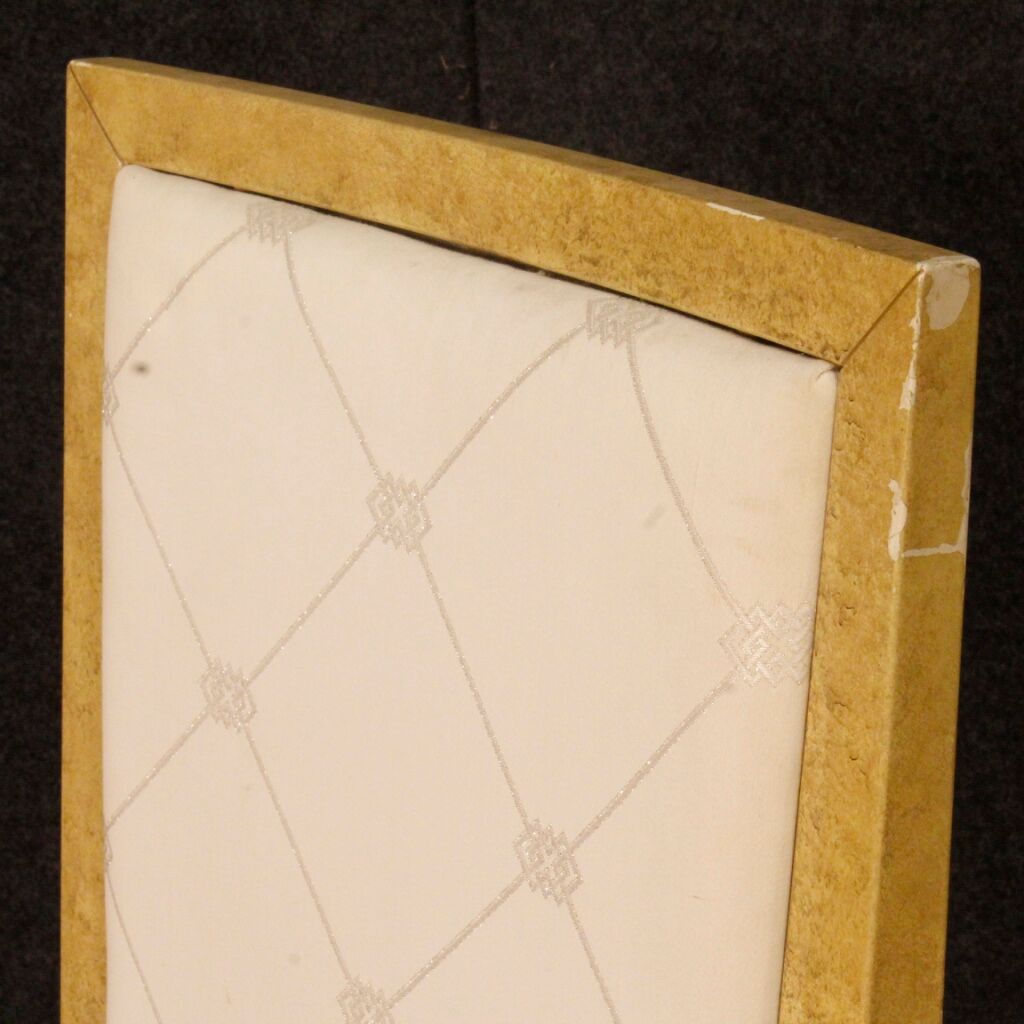 Set of 8 Italian Chairs, lacquered and painted