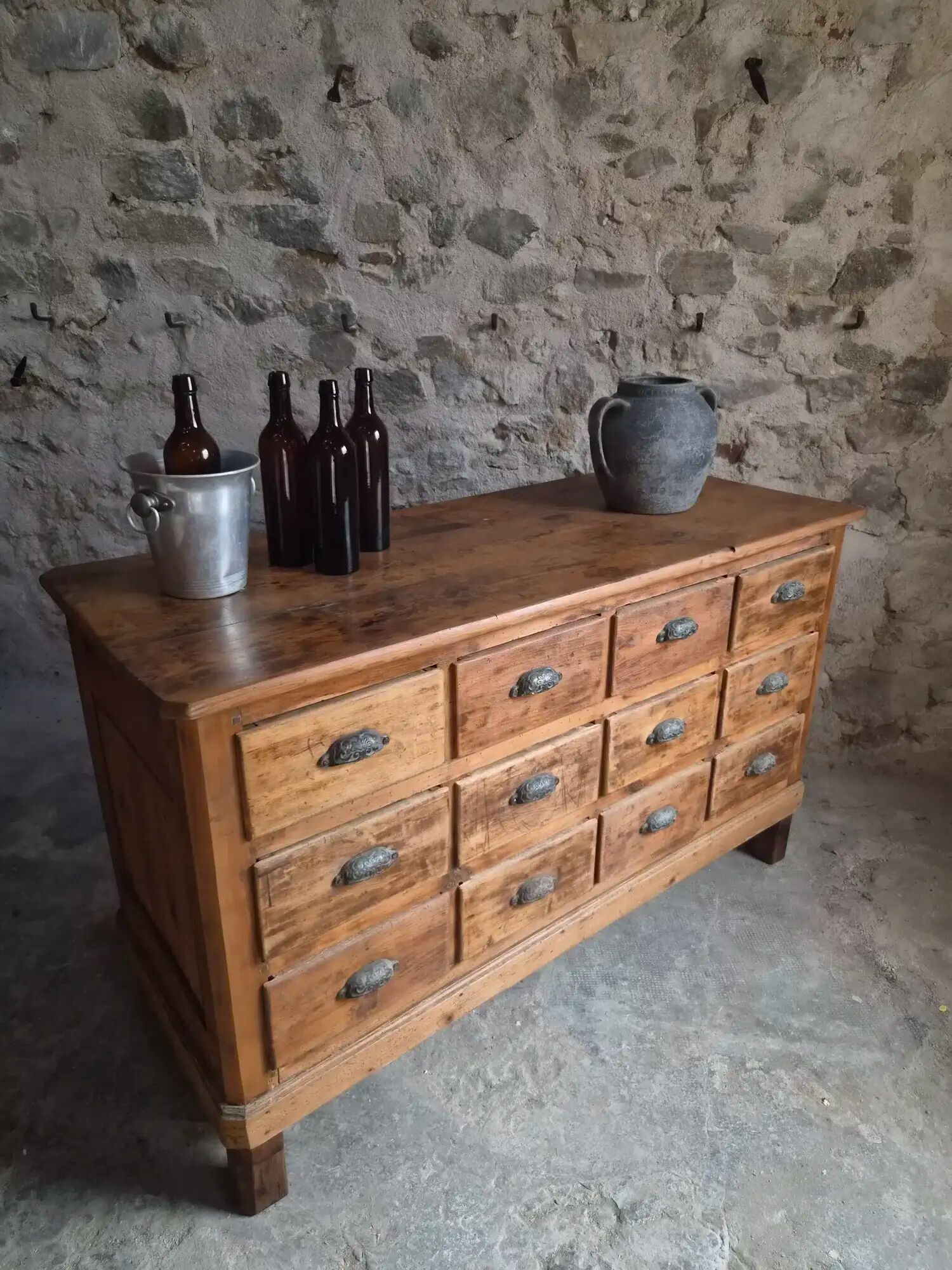 Antique shop counter with 12 drawers / kitchen island