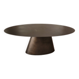 Table ovale metale noir AMPM