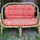 Lounge in rattan and bamboo