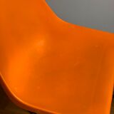 Vintage orange shell chair