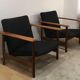 Hugues Steiner 1960 rosewood armchairs