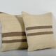 Set of 2 vintage kilim cushion covers 41x41 cm