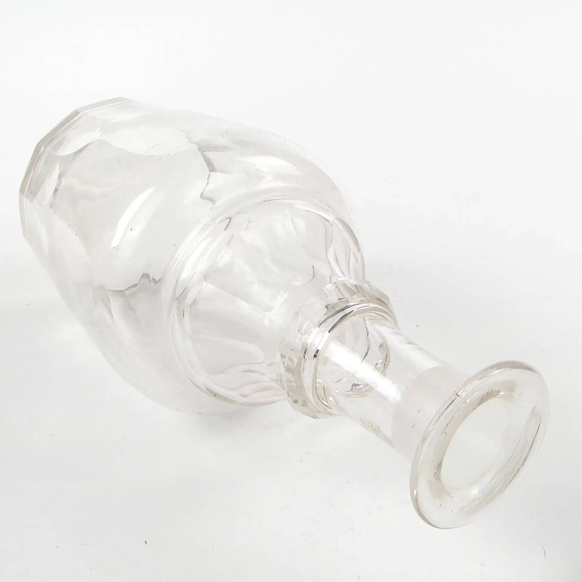 Art Deco carafe, crystal, Sweden, 1950s