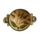 Sampigny les maranges (pottery) - glazed earth ear bowl unique model