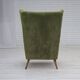 1960s, Scandinavian design, highback armchair, furniture velour.