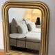 Small Louis-Philippe gilded mirror with mercury glass 48x60cm