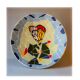 Original plate decorated with colored ceramic with the Catalan modernist trencadís technique