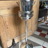 Vintage champagne bucket holder in silver metal