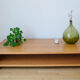 Coffee table Ecart International by Andrée Putman model "crossing" oak wood