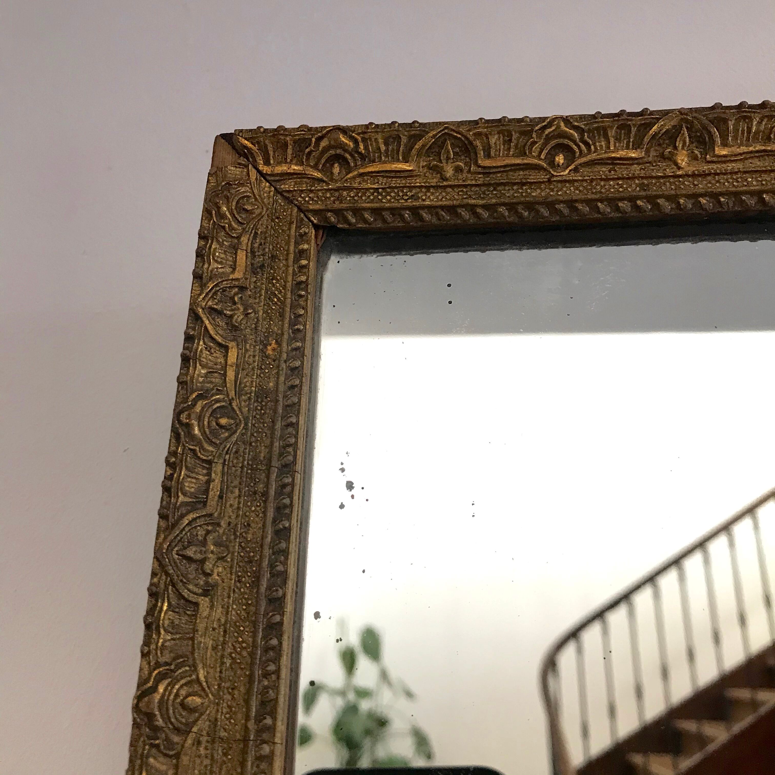 Old wooden mirror 40x 35cm