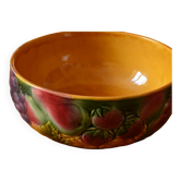 Salad bowl in slip from Sarreguemines