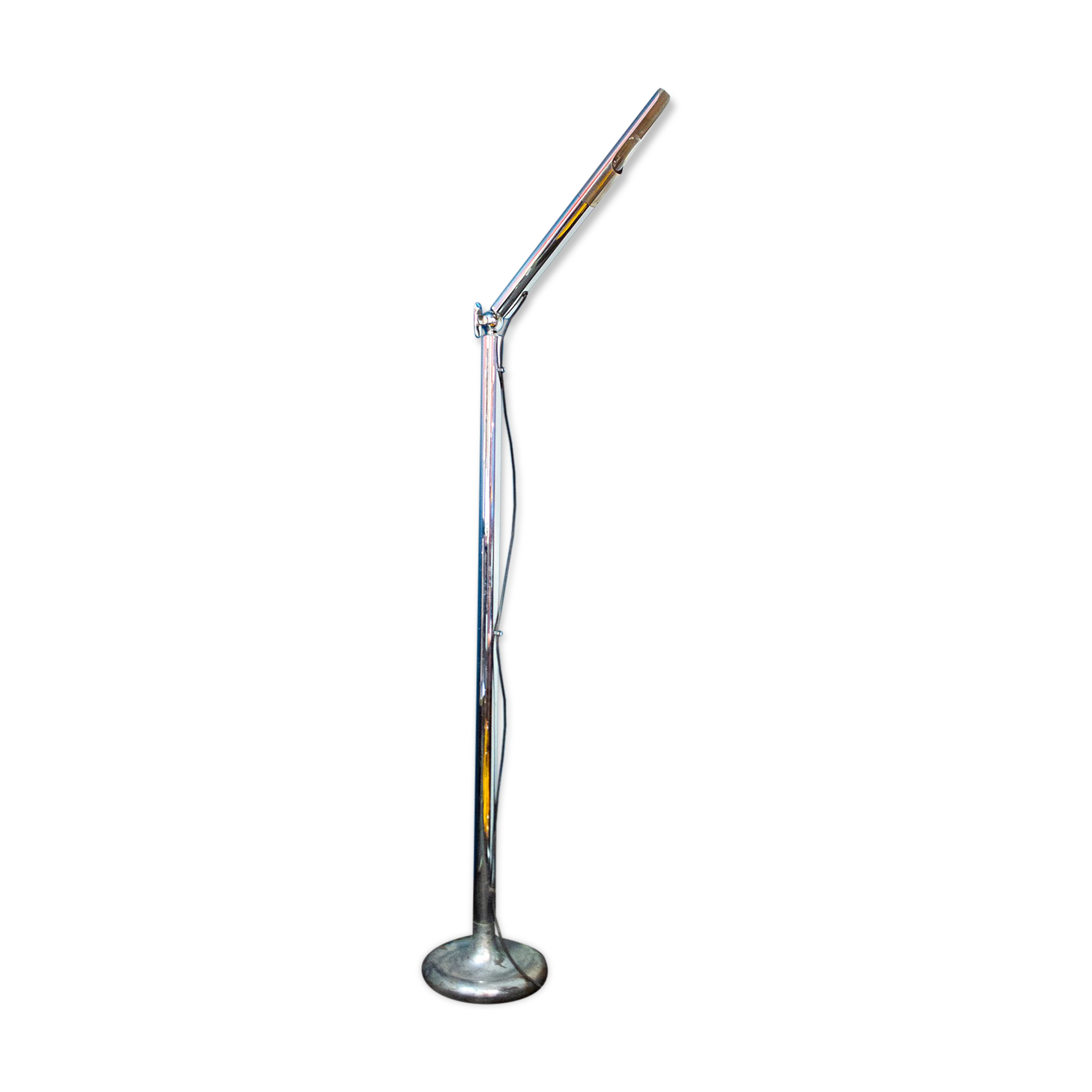 Adjustable floor lamp in chromed metal Italia Anni '70