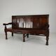 18th century Georgian oak settle bench – dated circa 1790