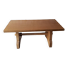 Table vintage en chêne rectangulaire