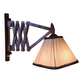 Dutch Wooden Hinge Wall Lamp, from the 1960s