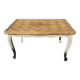 Louis XV style table in oak with natural wood top