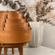Lampe scandinave vintage en lamelles de bois
