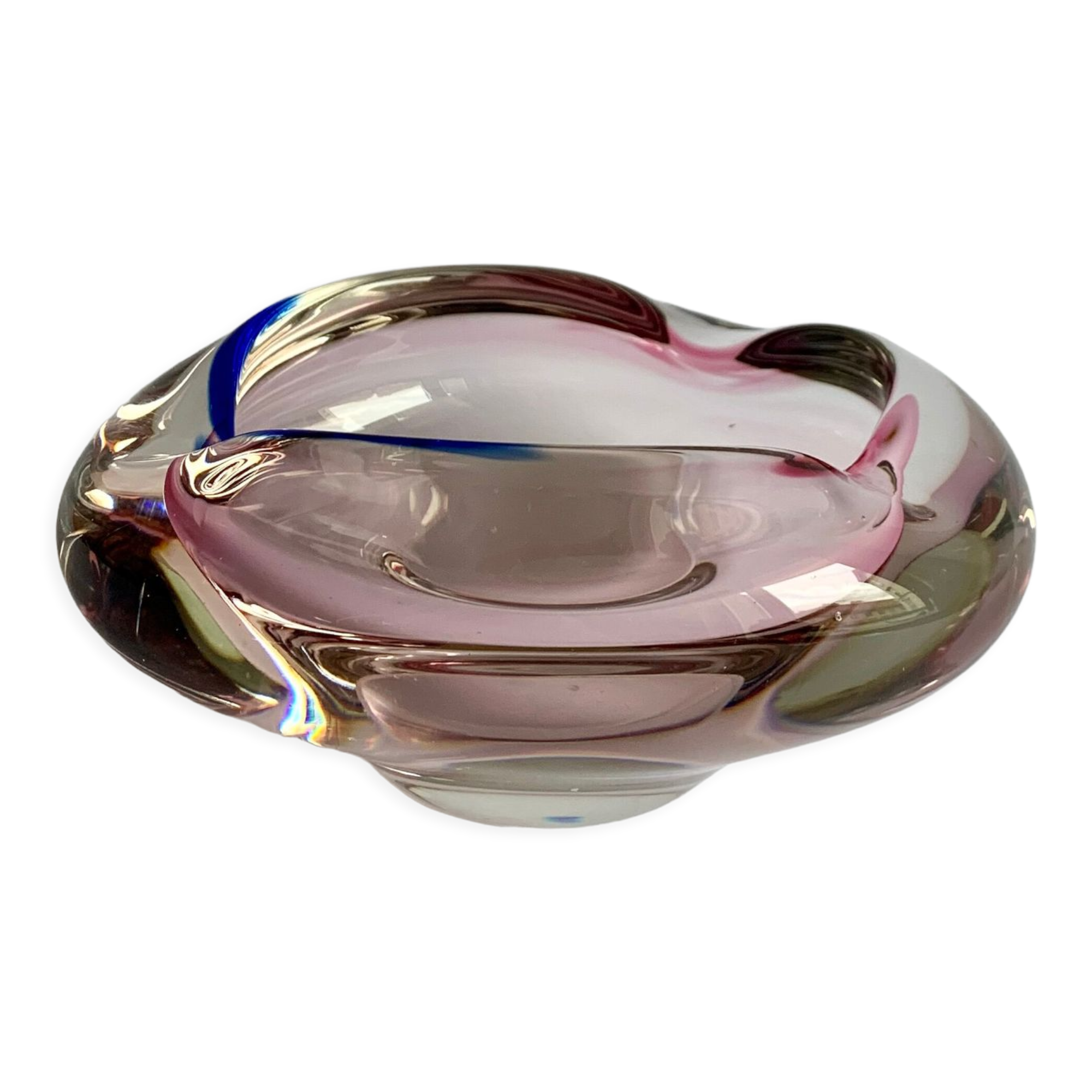 Ashtray by Jozef Hospodka for Chribska Sklarna, 1960