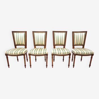 Set of 4 chairs, Sweden, circa 1870.