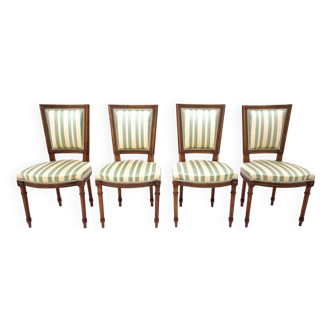 Set of 4 chairs, Sweden, circa 1870.