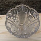 Chiseled crystal vase